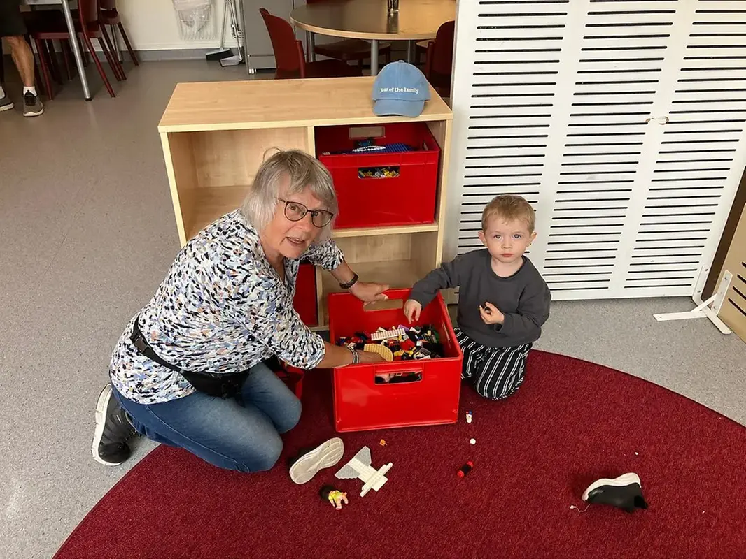 Otto Vesterberg med mormor