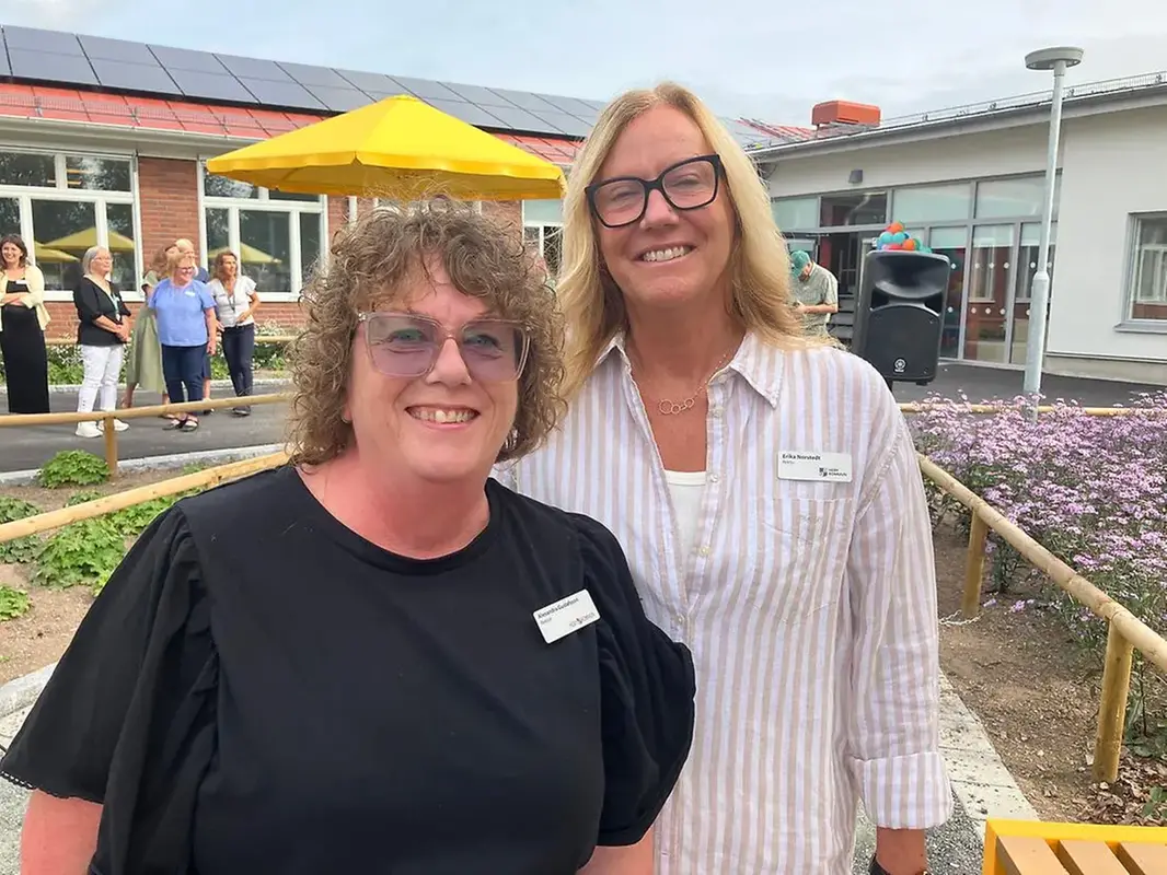 Rektorerna Alexandra Gustafsson och Erika Norstedt